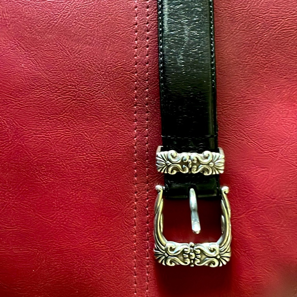 Black leather, dress it up or down.